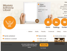 Tablet Screenshot of knih-litovel.cz